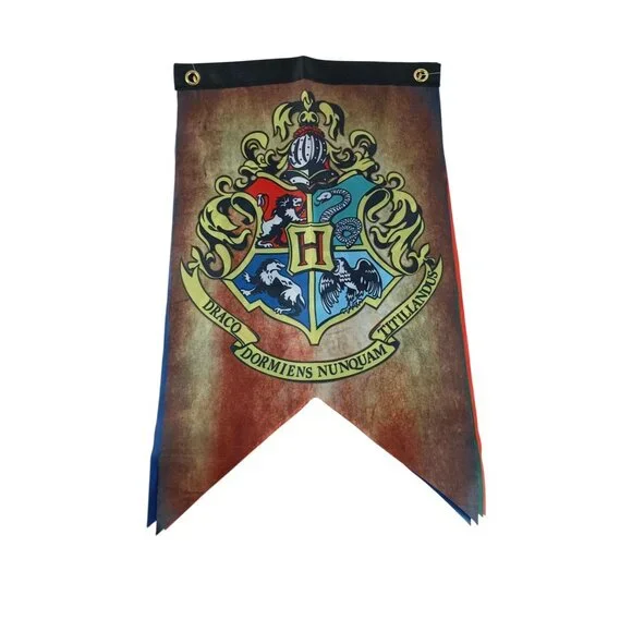 Conquest Journals Set Of 5 Harry Potter Wizard House Banner Flags 12" x 20" - Picture 5 of 5